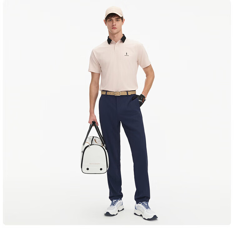 Biyinlefen Golf [Korean Imported Fabric] Spring Summer Men's Casual Sports Stretch Comfortable Soft Skin-friendly Short Sleeve Polo Shirt 18